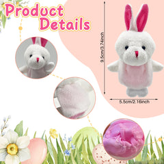 Fluffy cloth finger puppet toys for learning