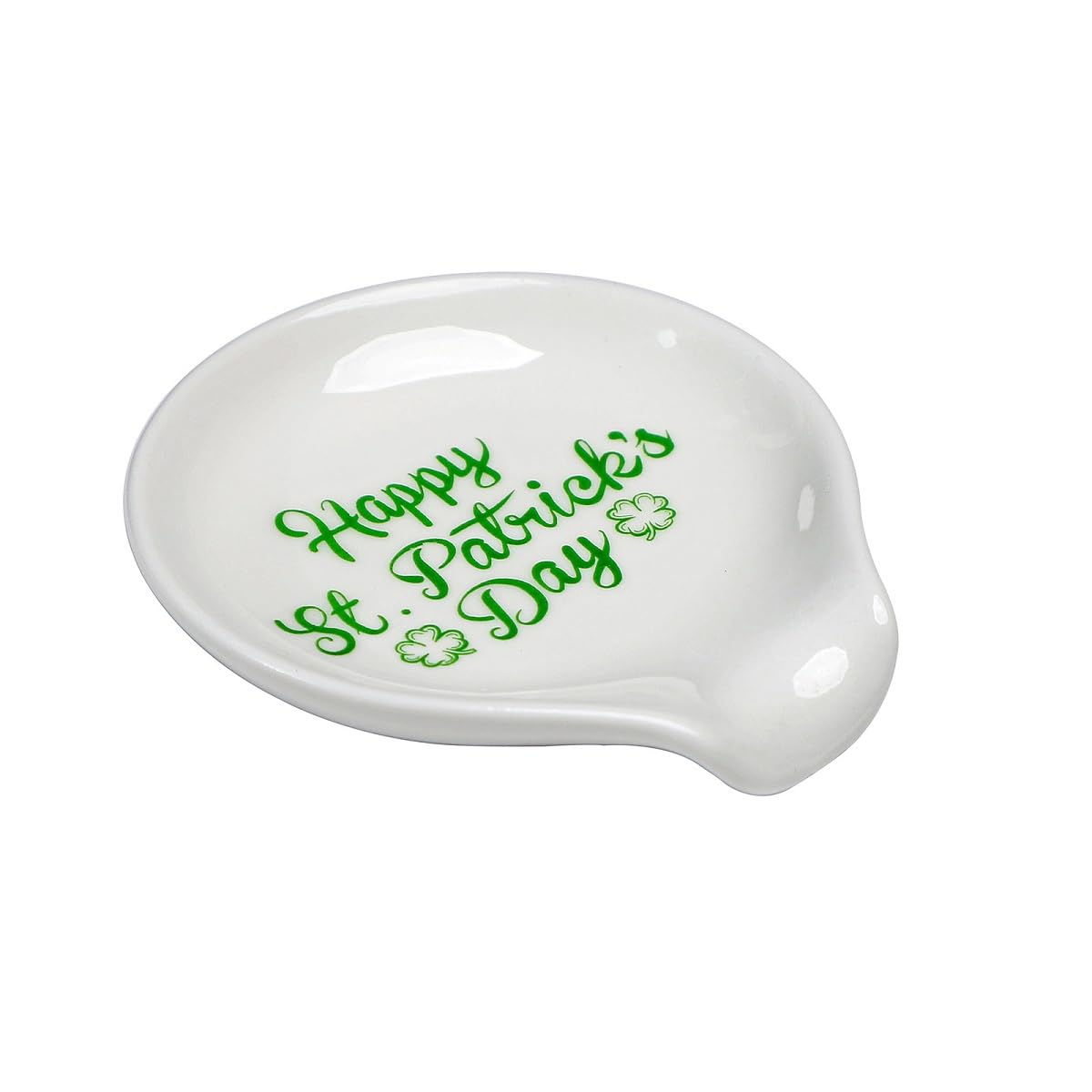 Single piece spoon rest packaged for stove top use