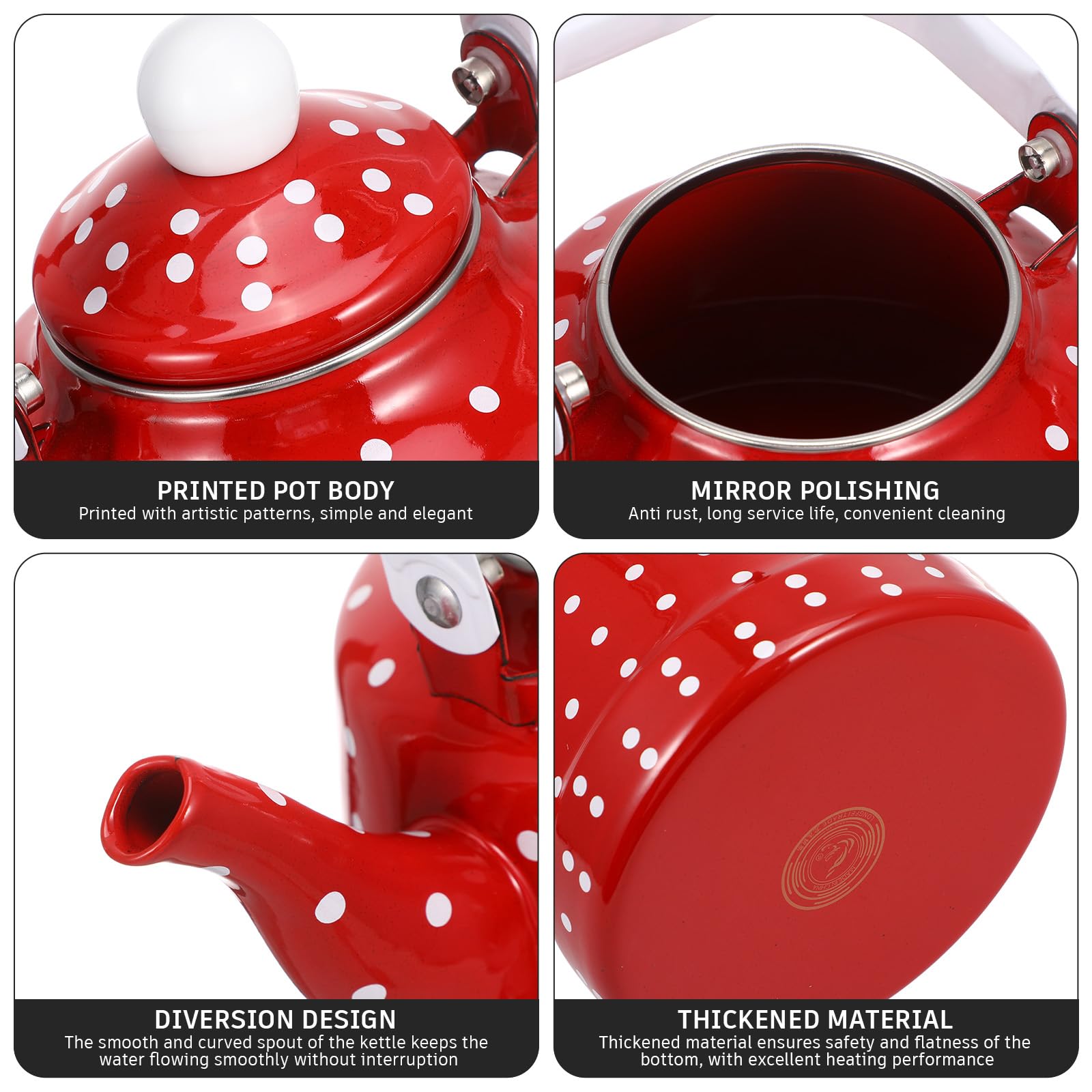 DOITOOL stovetop kettle compatible with induction and gas