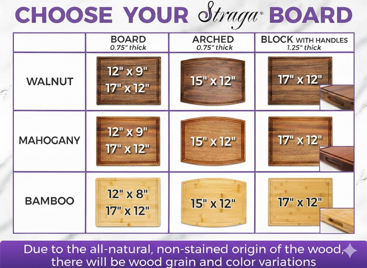 Straga custom wedding cutting board gift idea