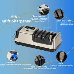 diamond abrasive sharpening elements in sharpening chamber