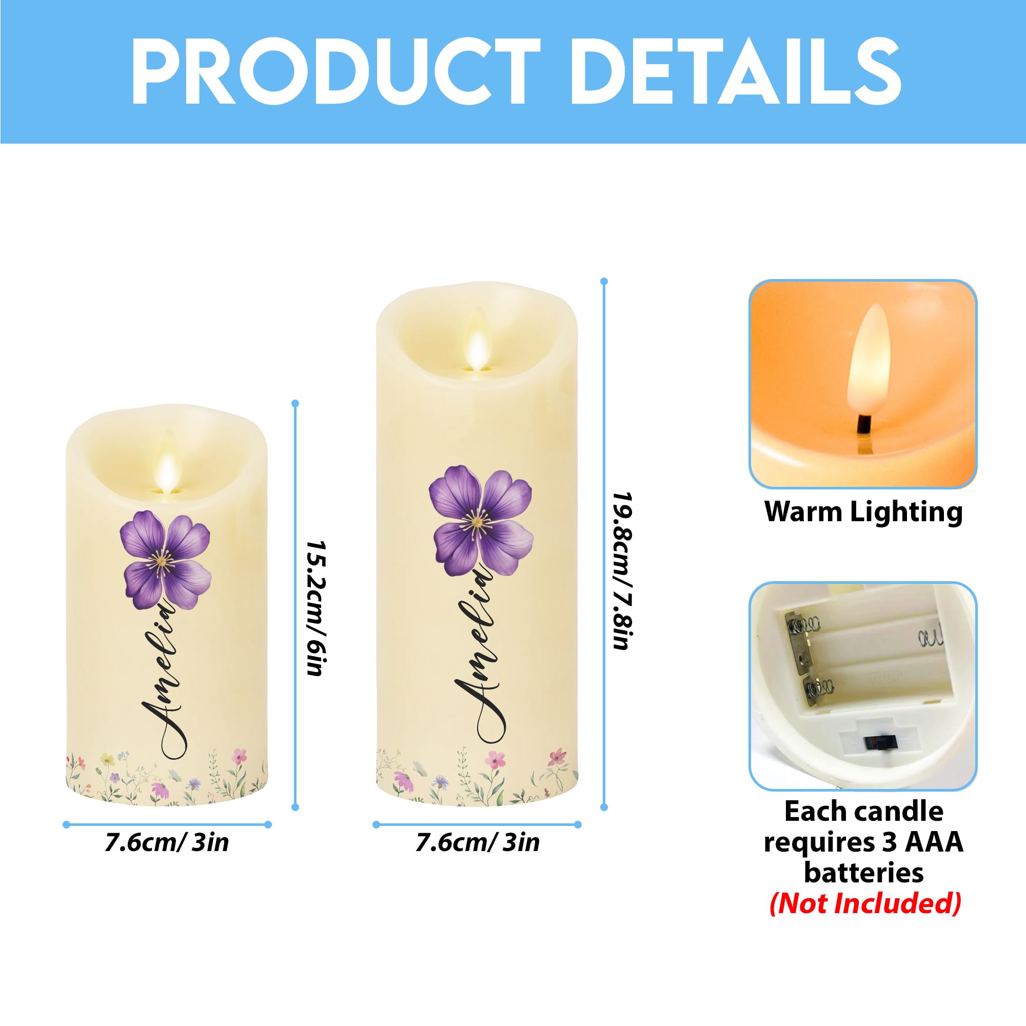 Straighten Your Crown candle product packaging