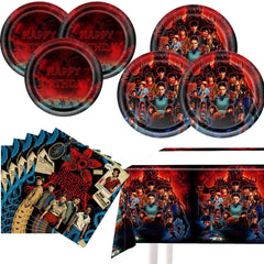Stranger Party Tableware set with 20 plates and 20 napkins