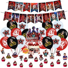 Stranger Season 5 Things birthday banner included in set