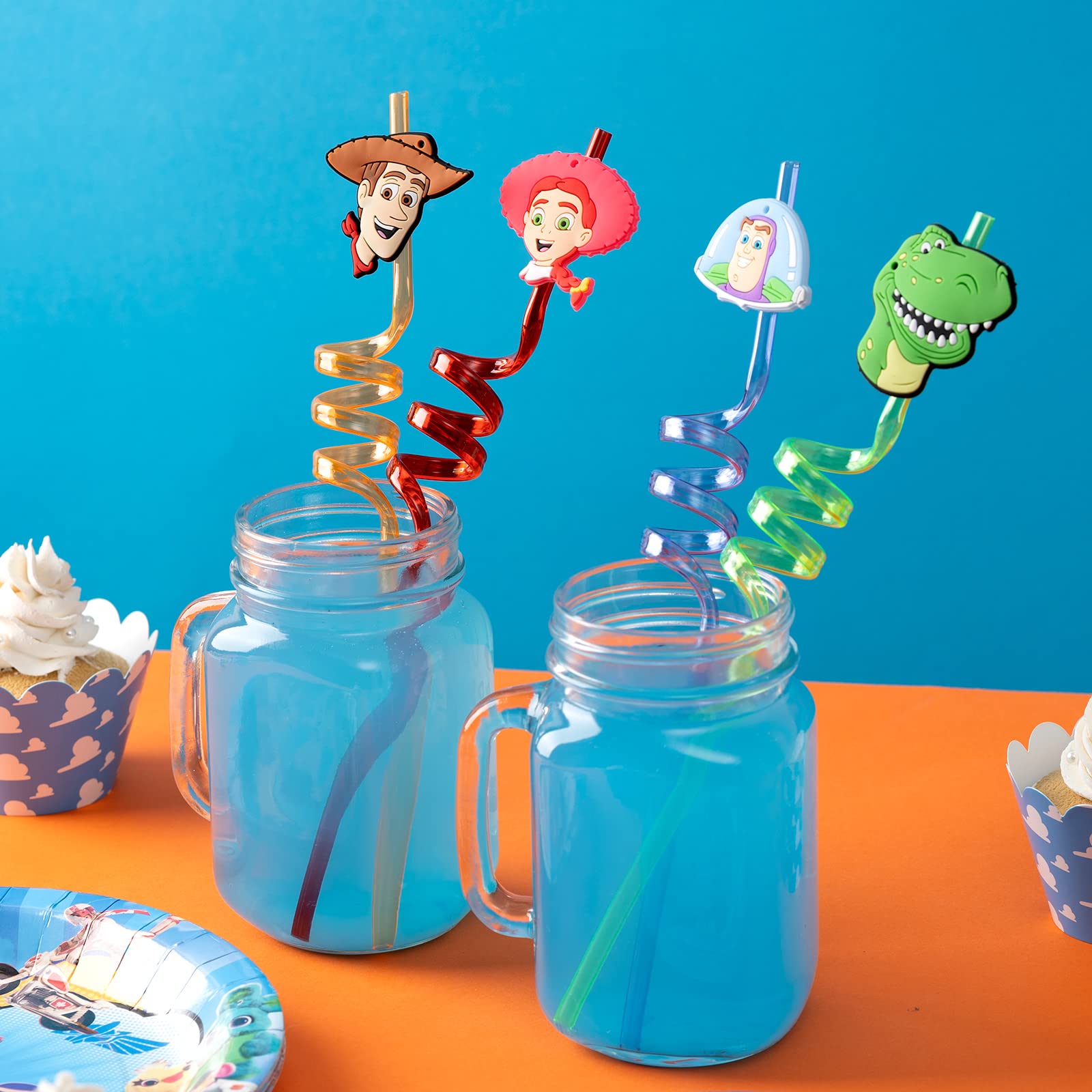 Stands 10.5 inches tall and 0.2 inches wide per straw