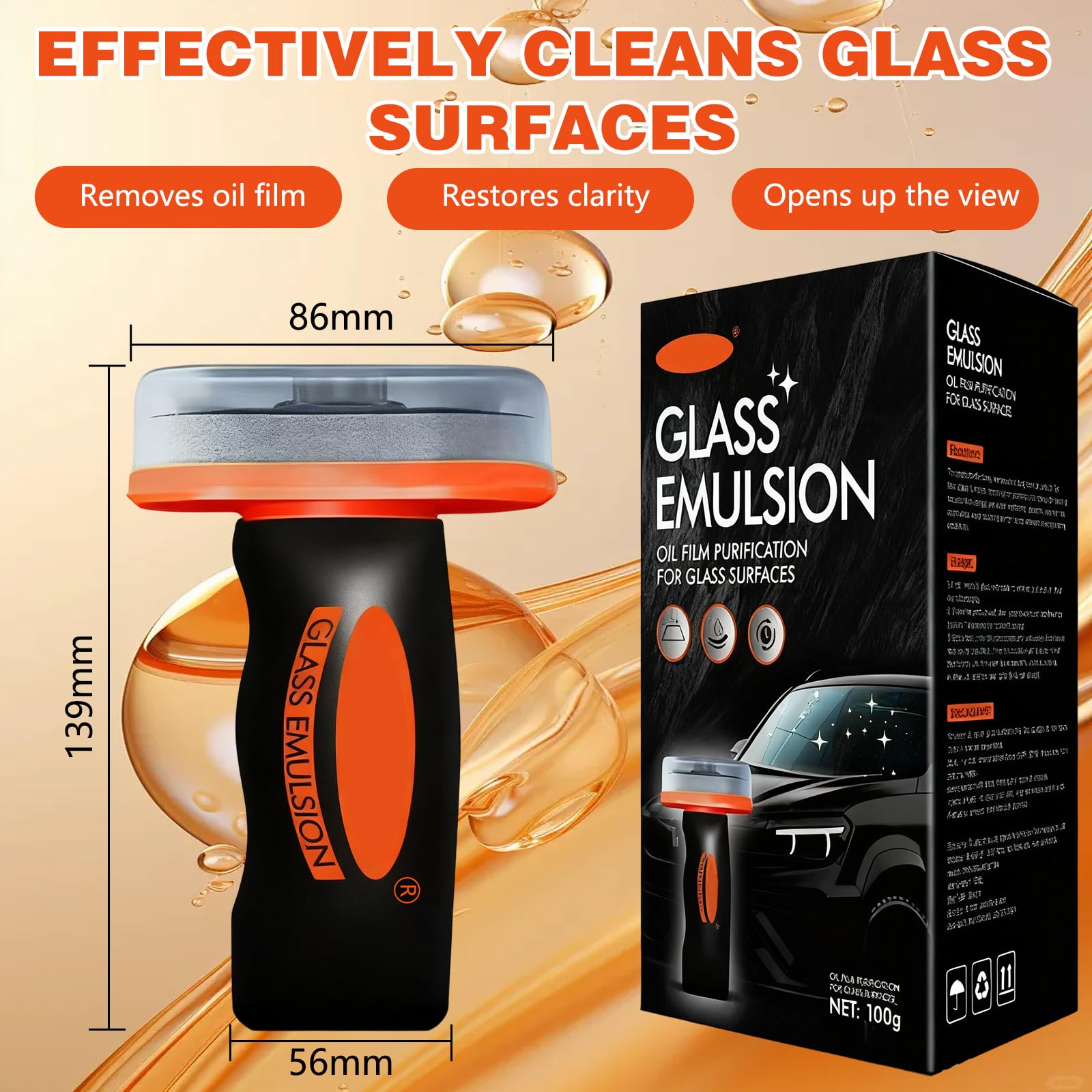 Streak-free glass-safe formula for windshields and mirrors by stray poet