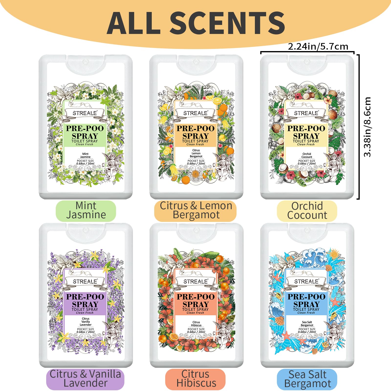 plant-based formula STREALE toilet spray
