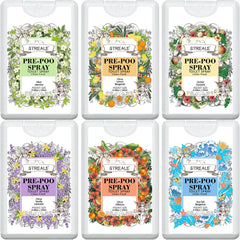 STREALE travel size toilet spray 6-pack bottle