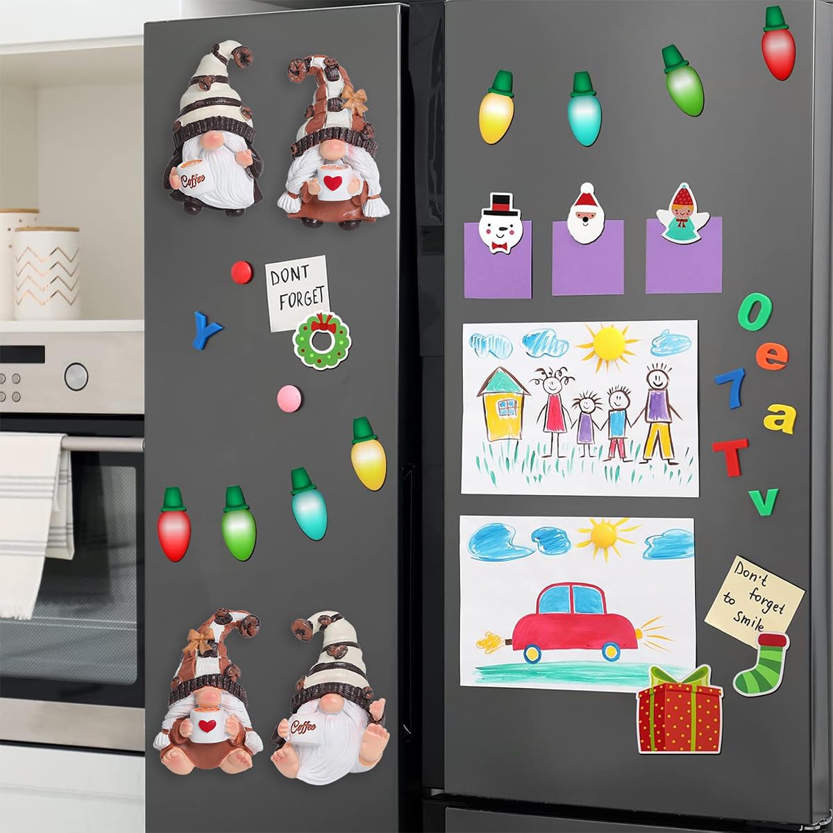DIY friendly gnome magnets used together or separately