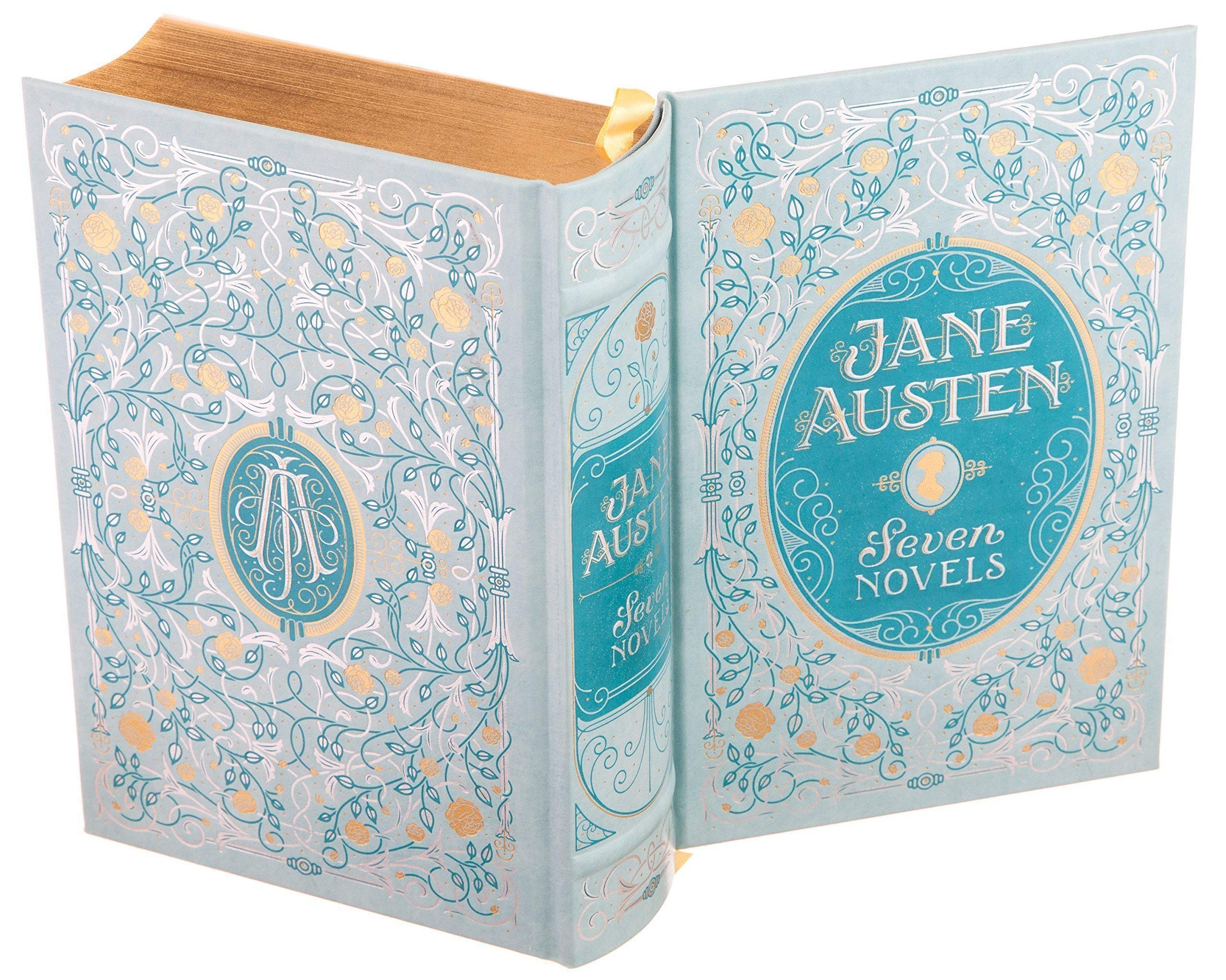 Magnetic closure leather binding with gilt edging