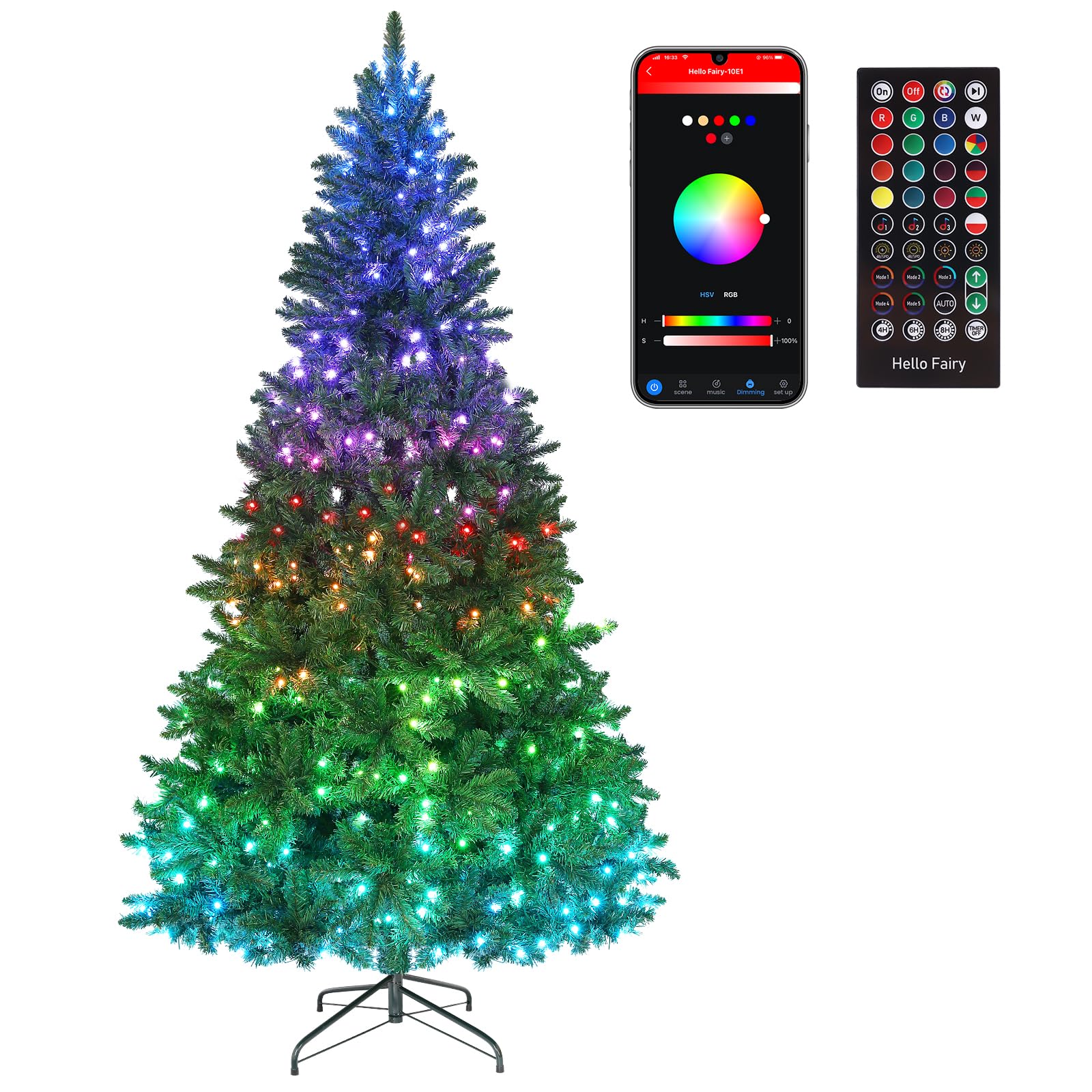 Energy-saving timer feature on Christmas tree