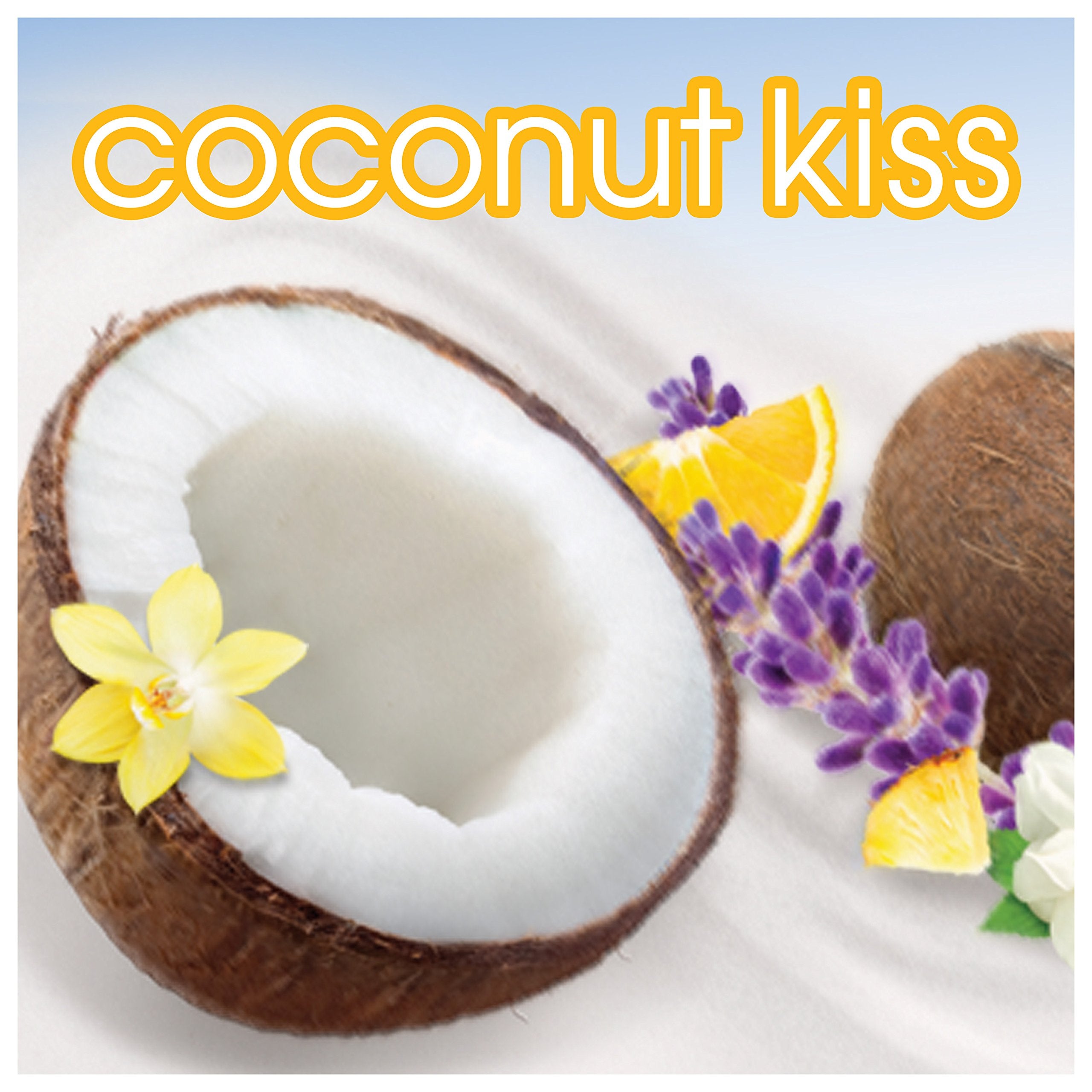 Suave antiperspirant deodorant Coconut Kiss packaging label
