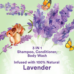 Four 16.5 fl oz bottles in the Suave Kids Lavender 4-Pack