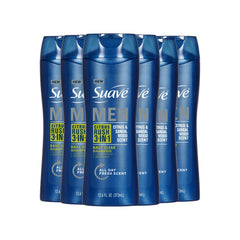 Suave+ Men Citrus Rush 3-in-1 bottle showing citrus sandalwood scent