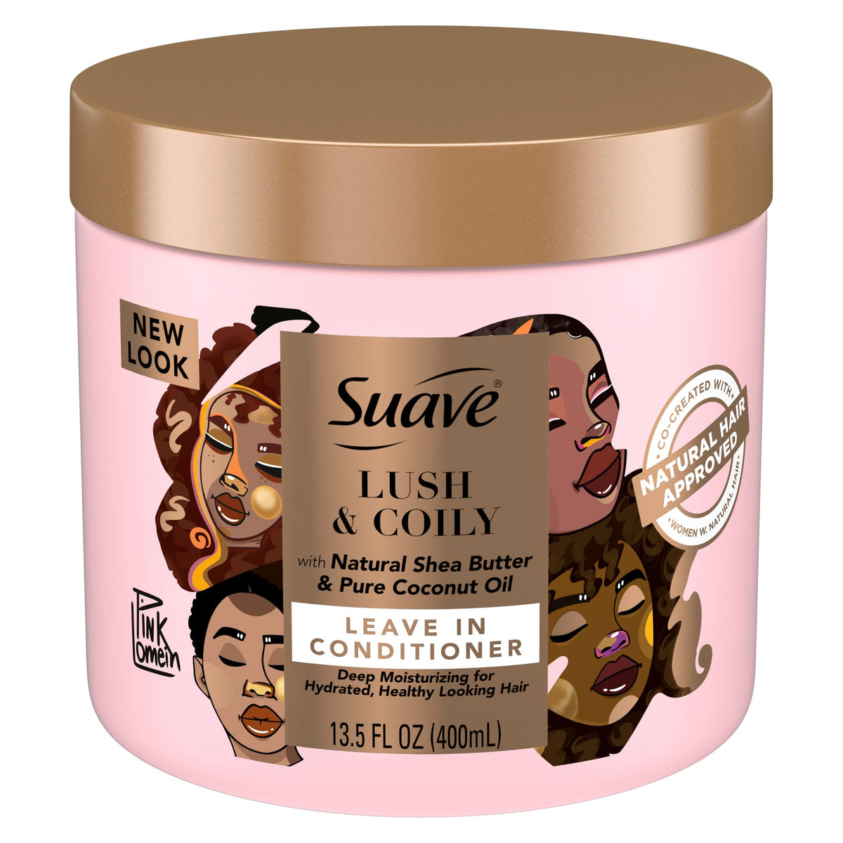Suave Professionals Leave-In Conditioner bottle with natural Shea Butter and Coconut Nourish Strengthen