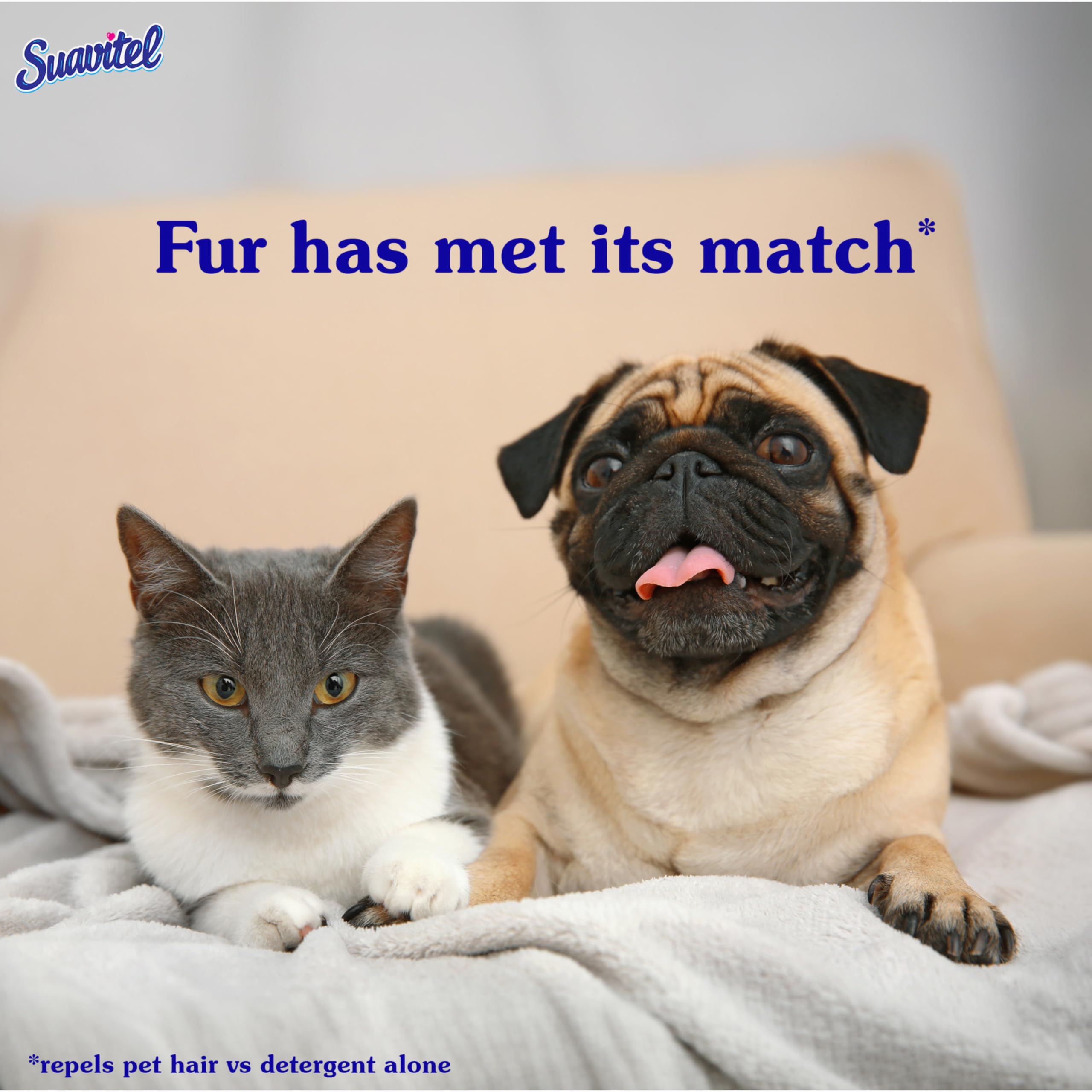 Daily laundry use with Suavitel Shed Shield in pet households