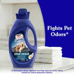 Fresh Scent label on Suavitel Shed Shield bottle