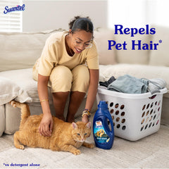Pet hair repelling action with Suavitel Shed Shield