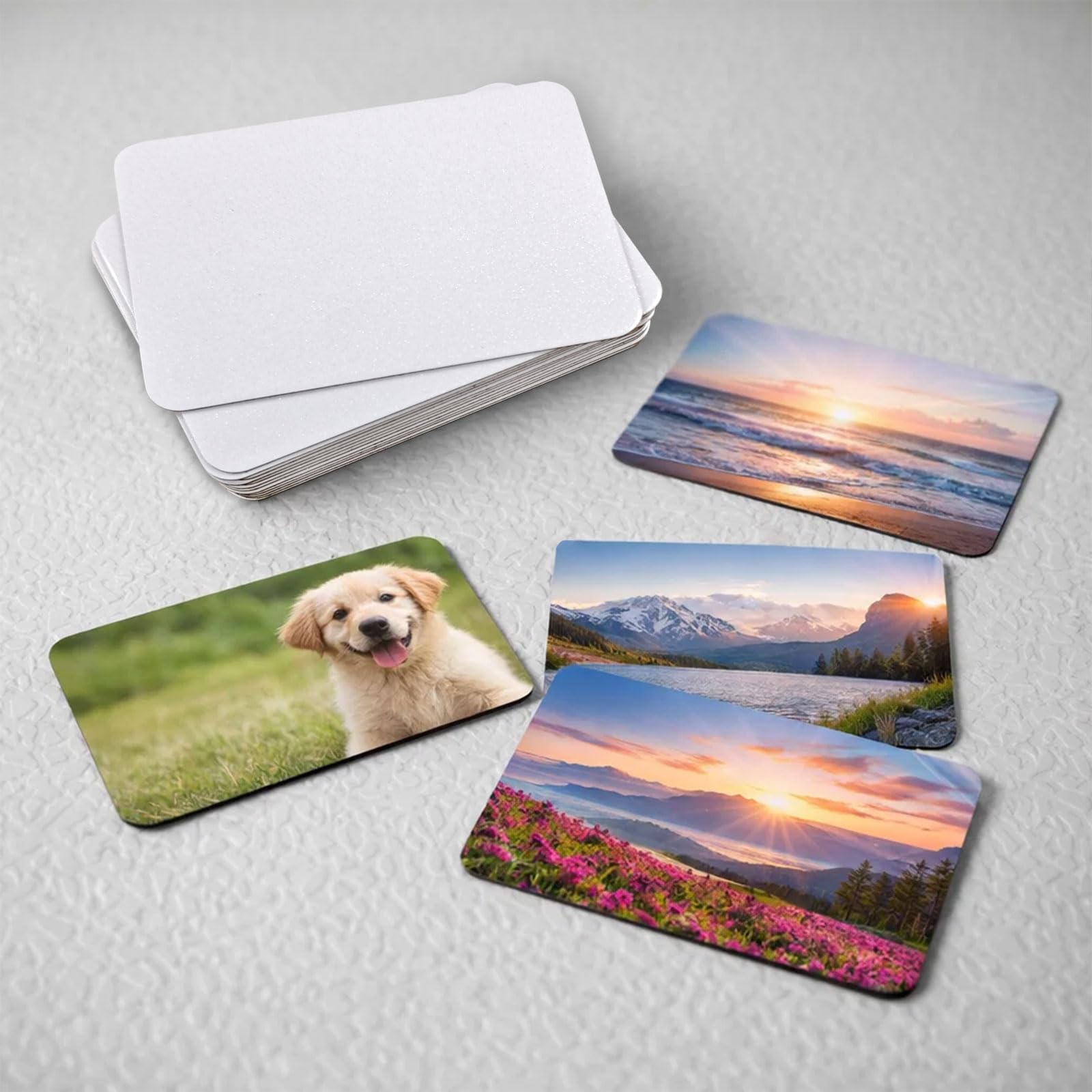 2.2 x 3 inch rectangle sublimation magnet blank