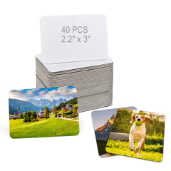 40 piece sublimation magnets blanks pack for heat press
