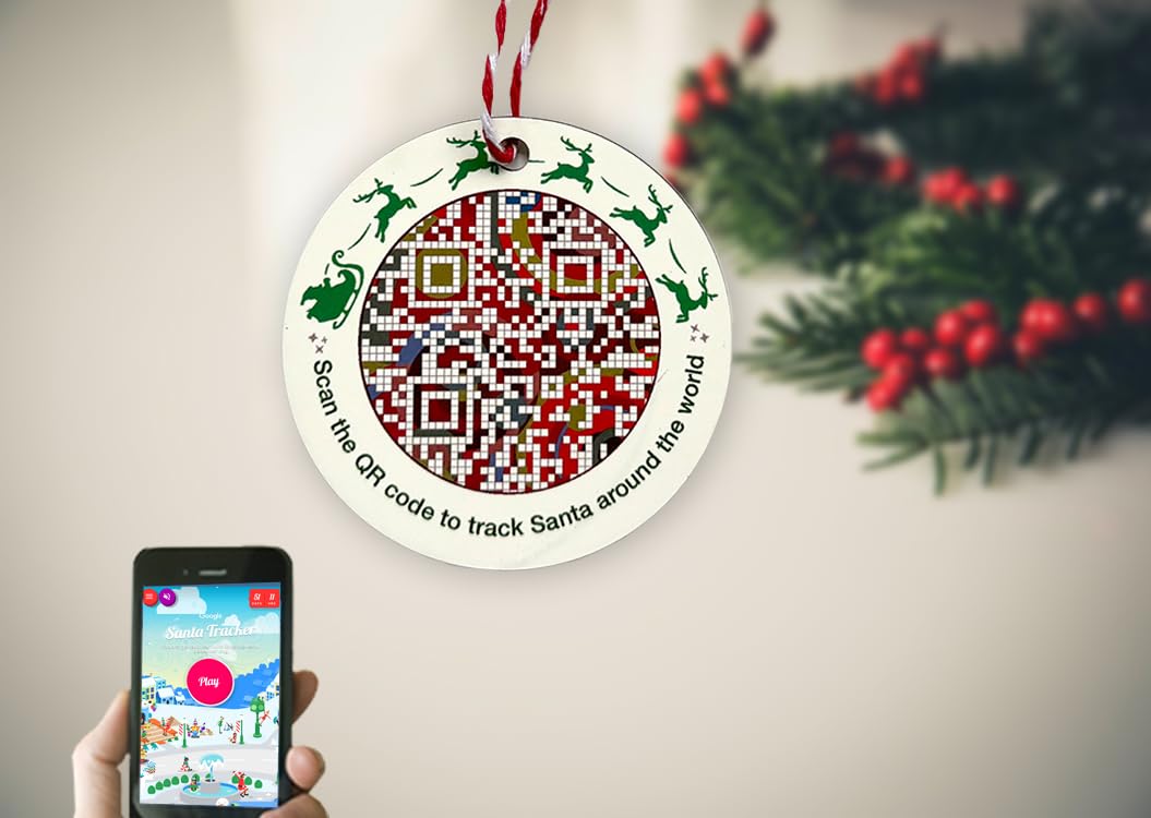 Sublimation printed colorful holiday ornament