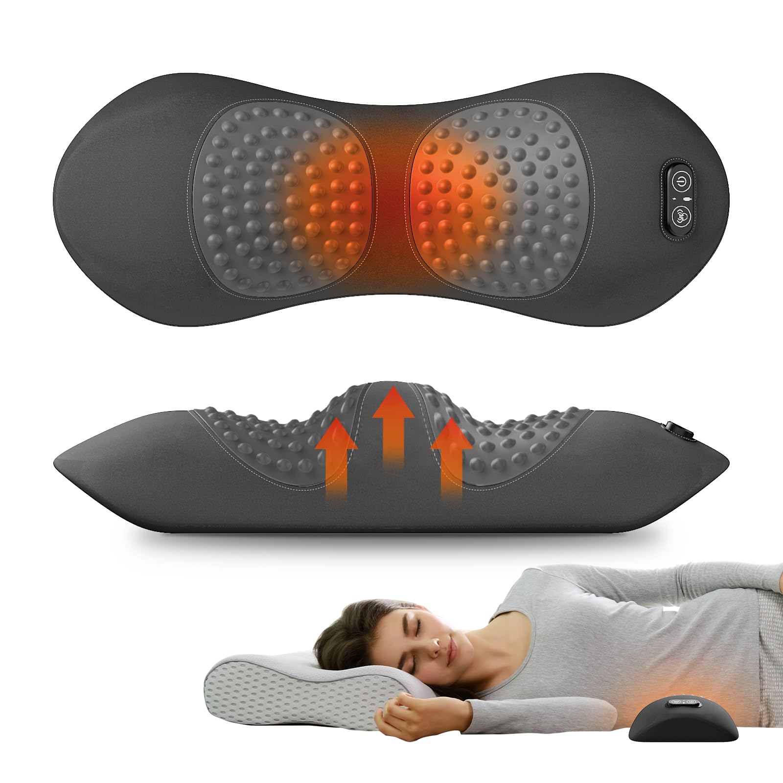 SUDAHIA 3-in-1 lumbar support pillow front view