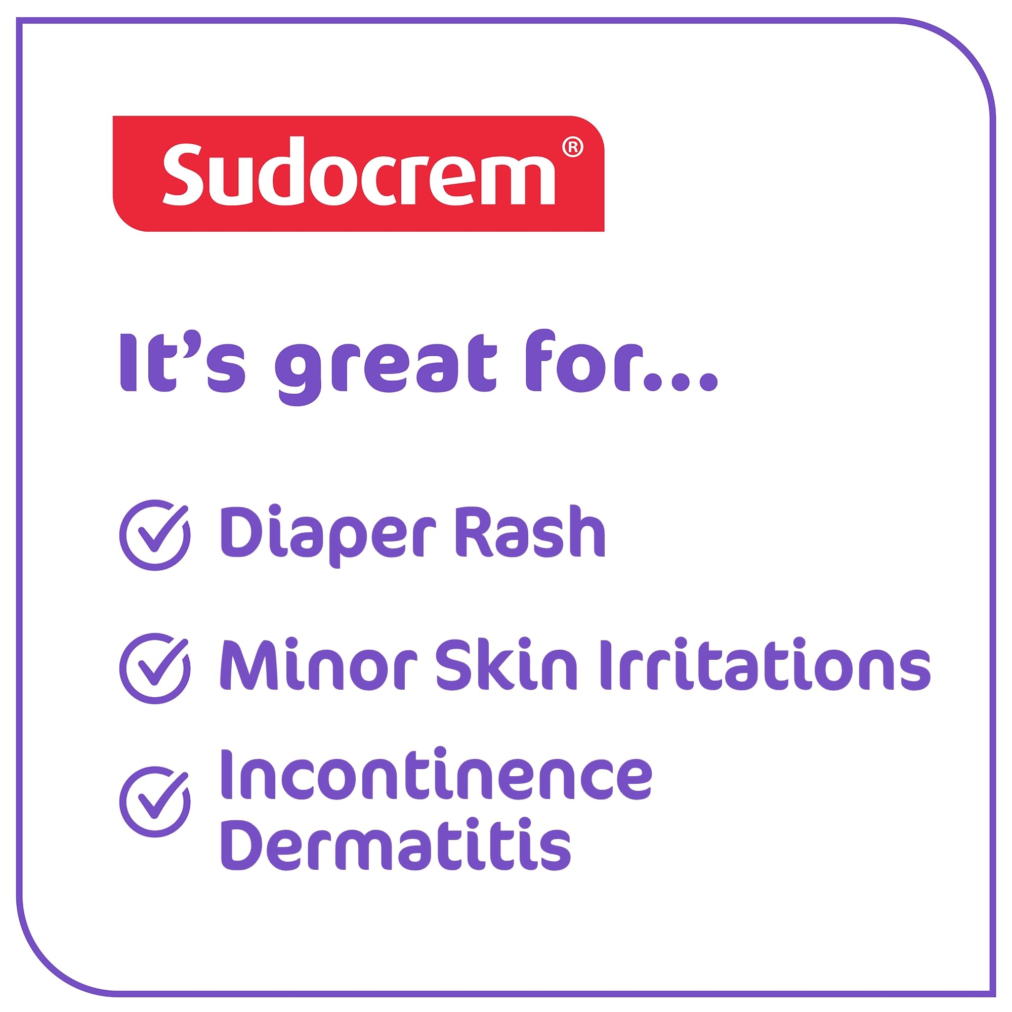 Sudocrem zinc oxide diaper rash cream packaging for newborns