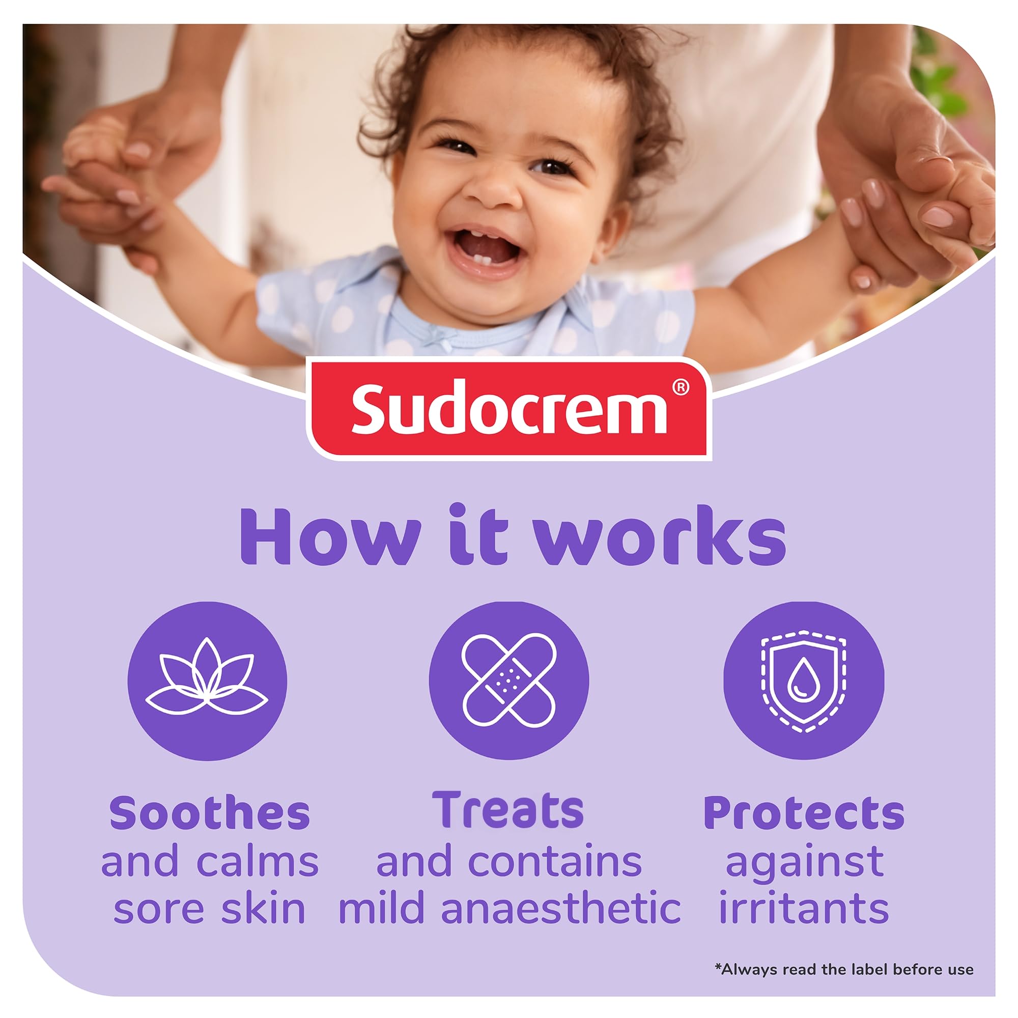 Close up of Sudocrem skin protectant with zinc oxide tube