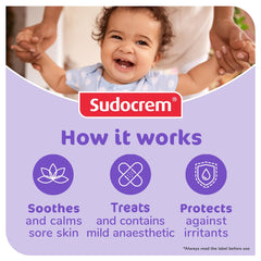 Close up of Sudocrem skin protectant with zinc oxide tube