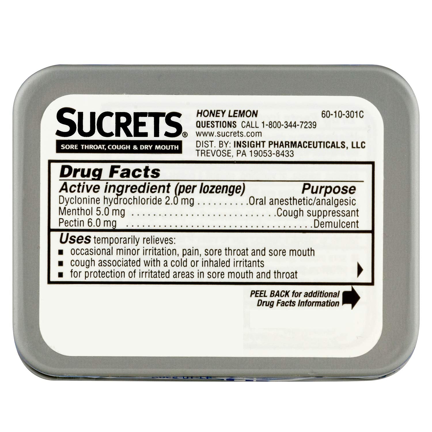 Sore throat lozenges for cough and dry mouth branding