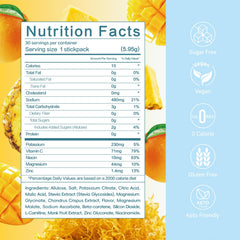 Sugar free electrolyte drink mix pack
