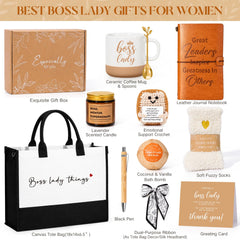 Canvas tote bag with small zipper pocket included in gift set