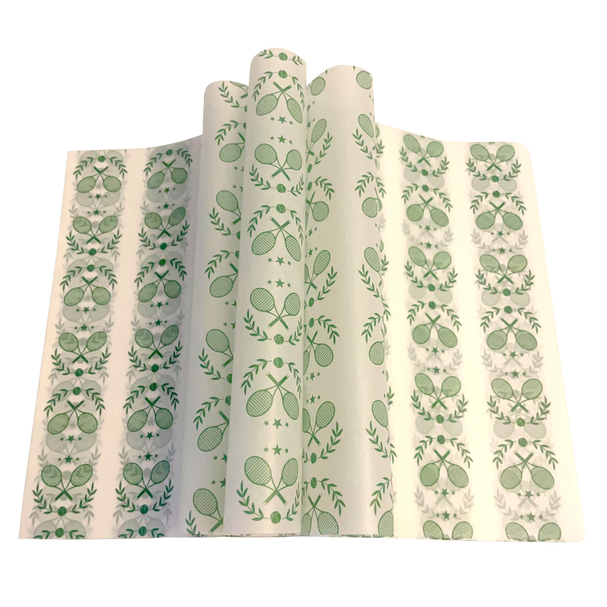 Suiwen 150pcs green tennis racket wax paper 22x25cm