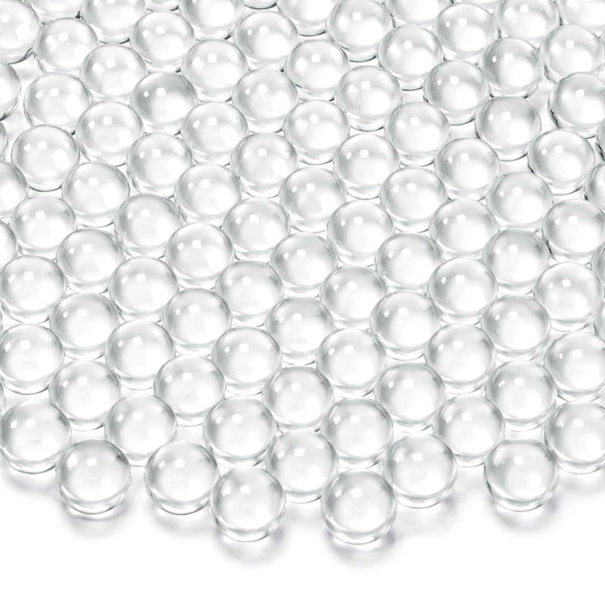 Sukh 380 Pcs Clear Glass Marbles Bulk 0.39in size