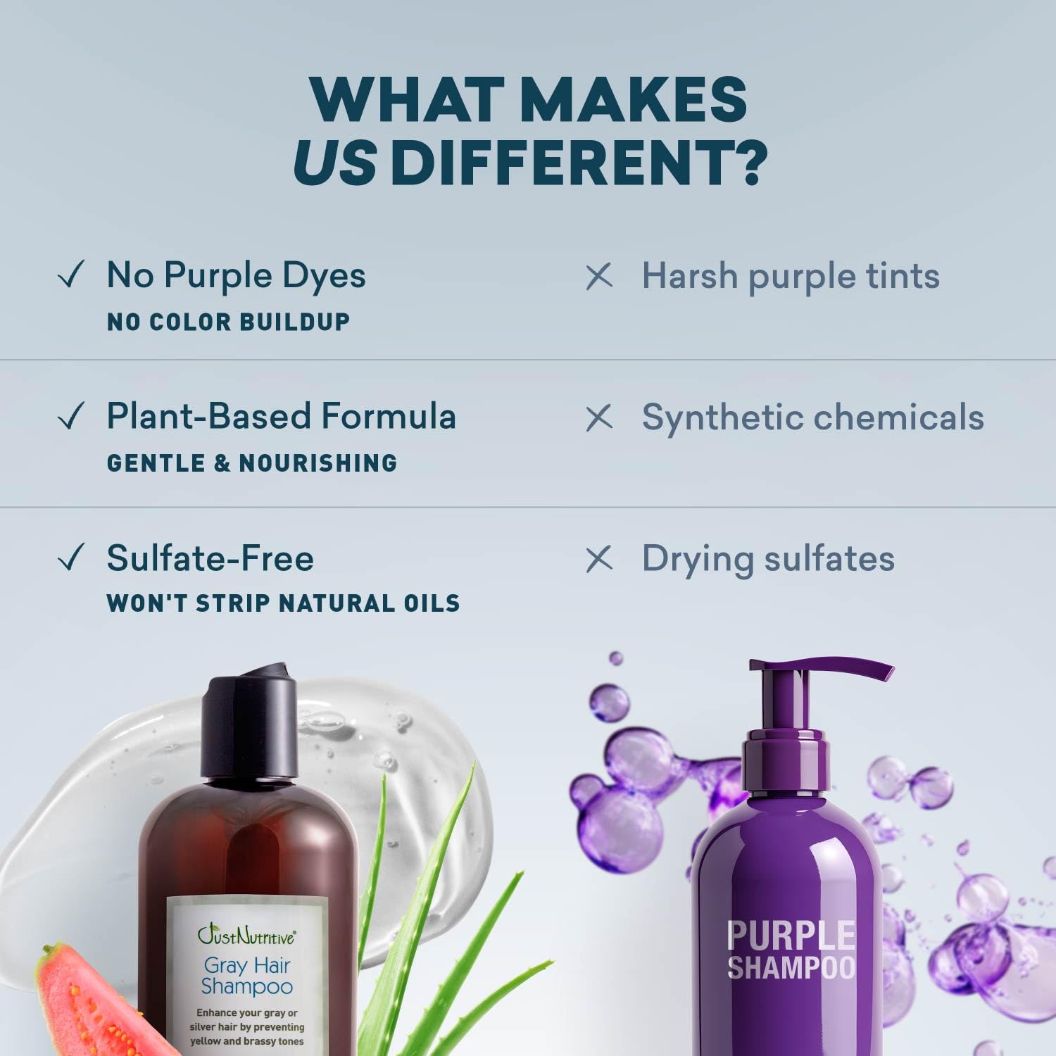 Sulfate free parabens free shampoo packaging