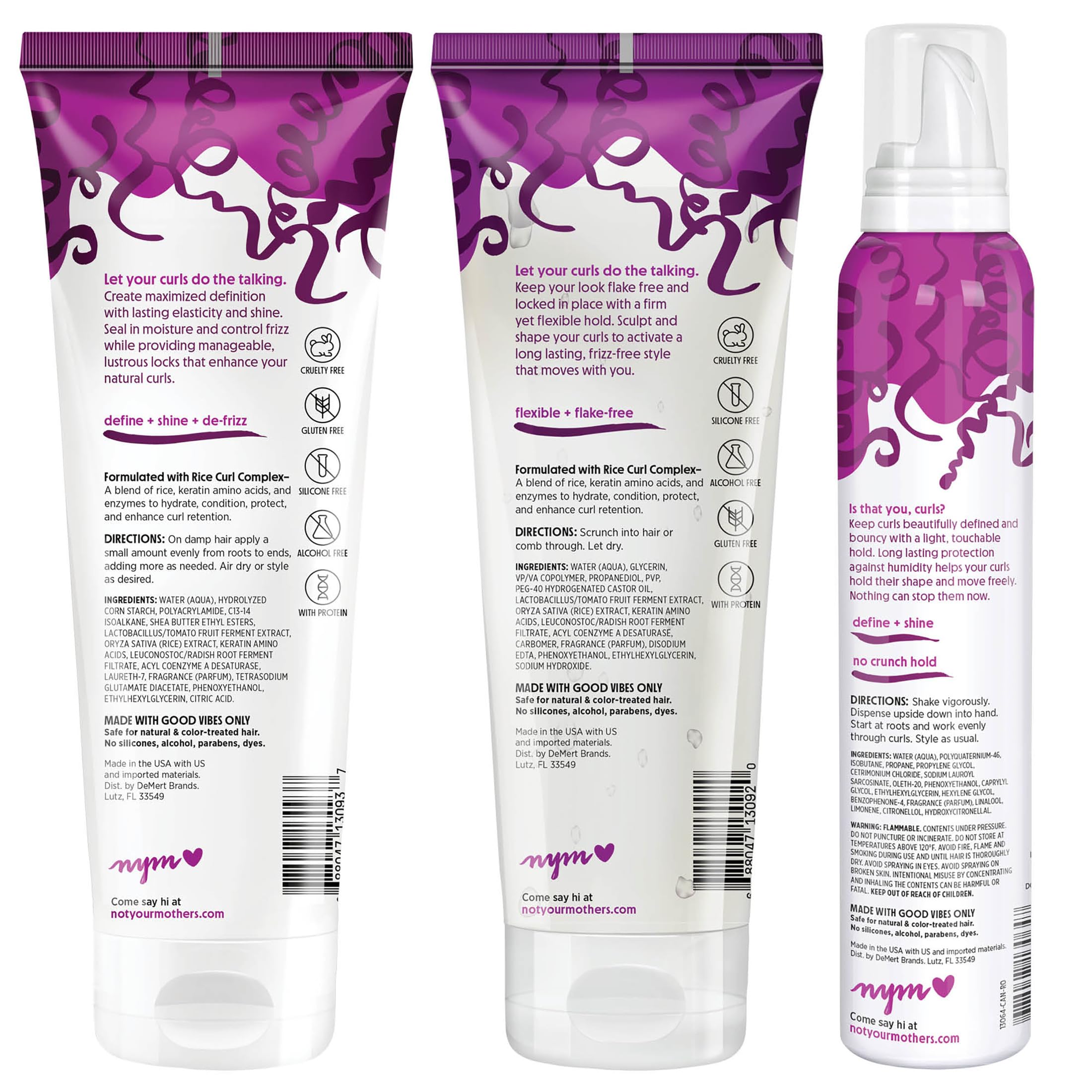 Sulfate free silicone free paraben free drying alcohol free