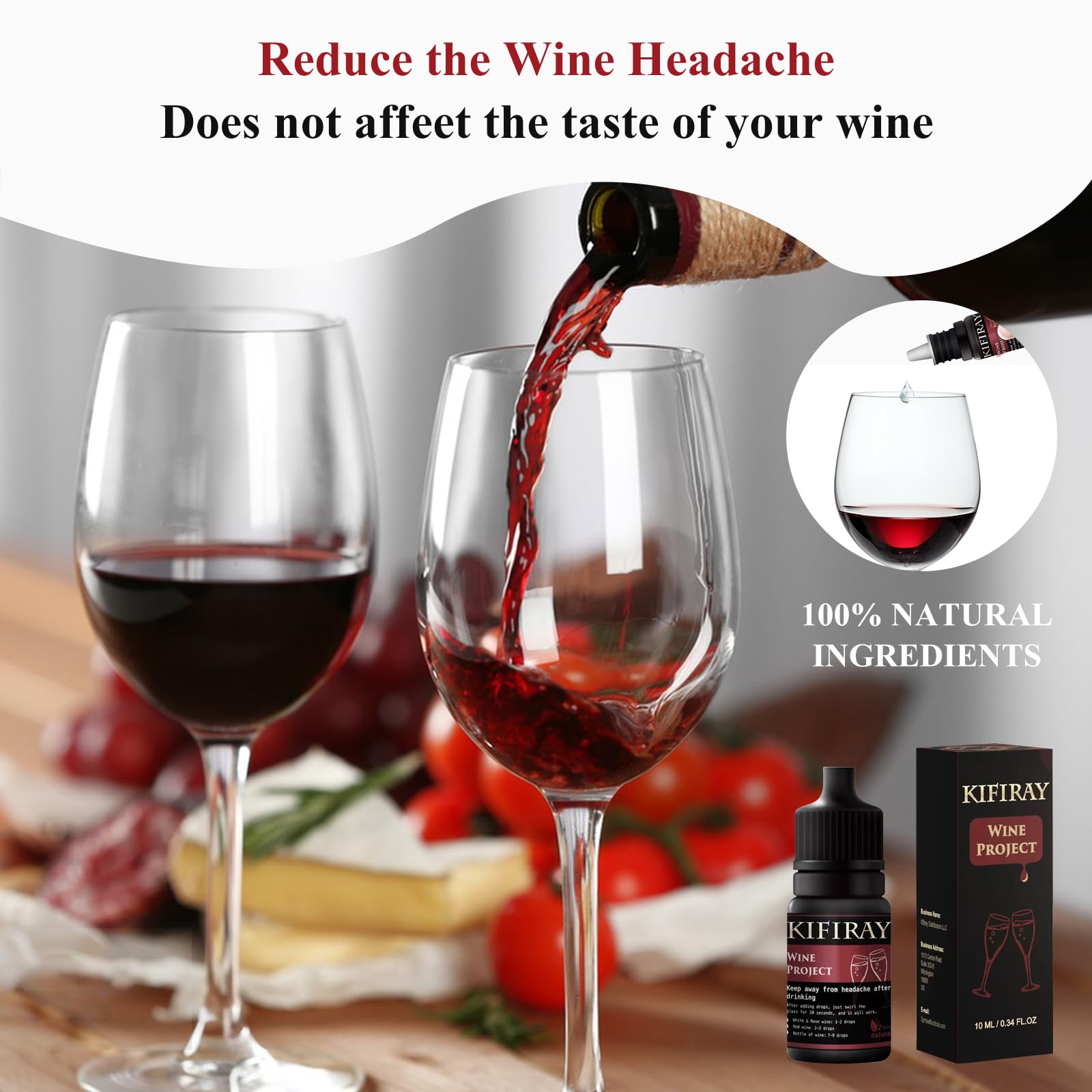 Wine Project 10ml sulfite filter drops for red wine