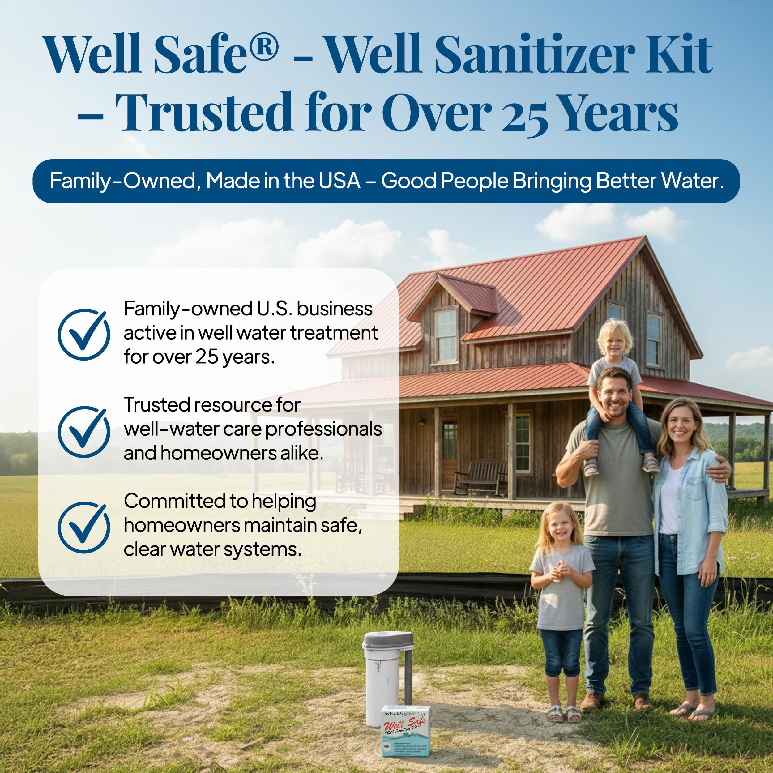 Sulfur odor removal well water treatment visual image