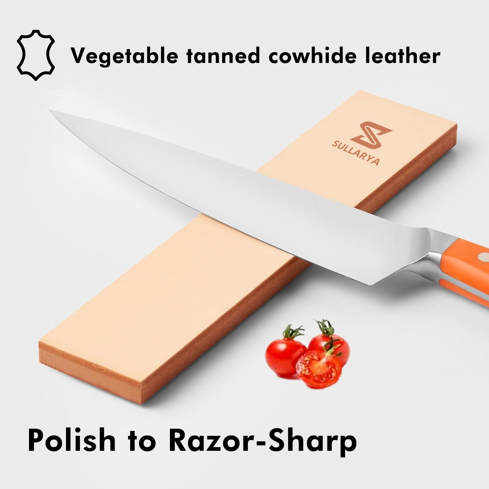 Leather strop finishing of blade on SULLARYA Sharpener
