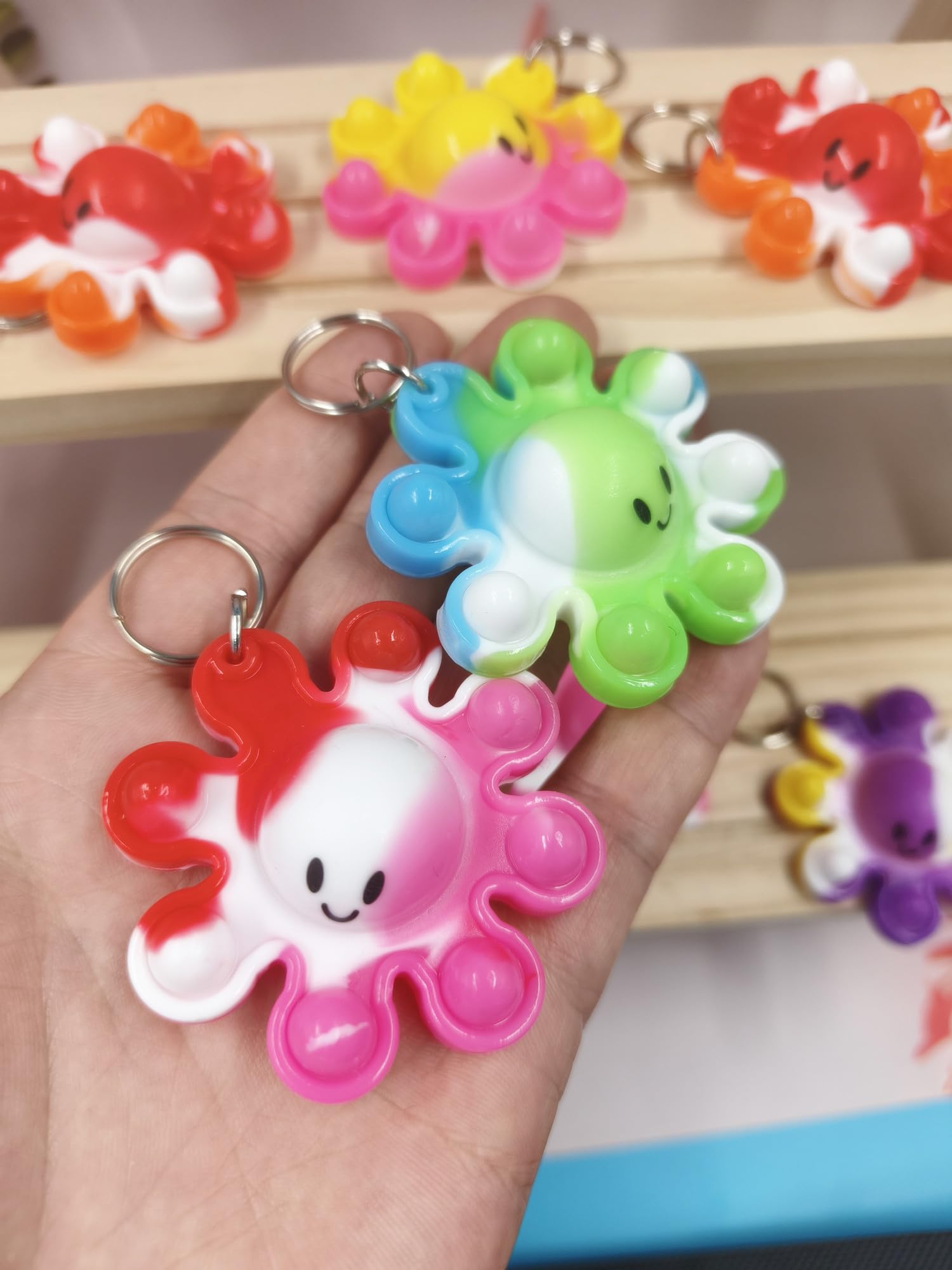 Summer event octopus keychain as party gift assortment