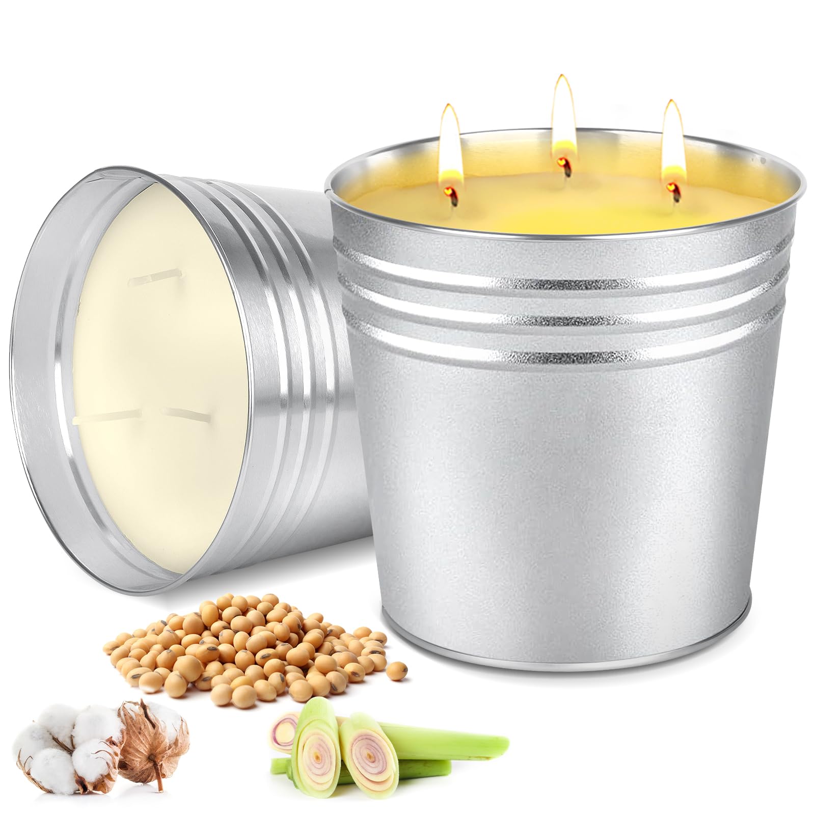 Citronella candle set for balcony and garden outdoor use