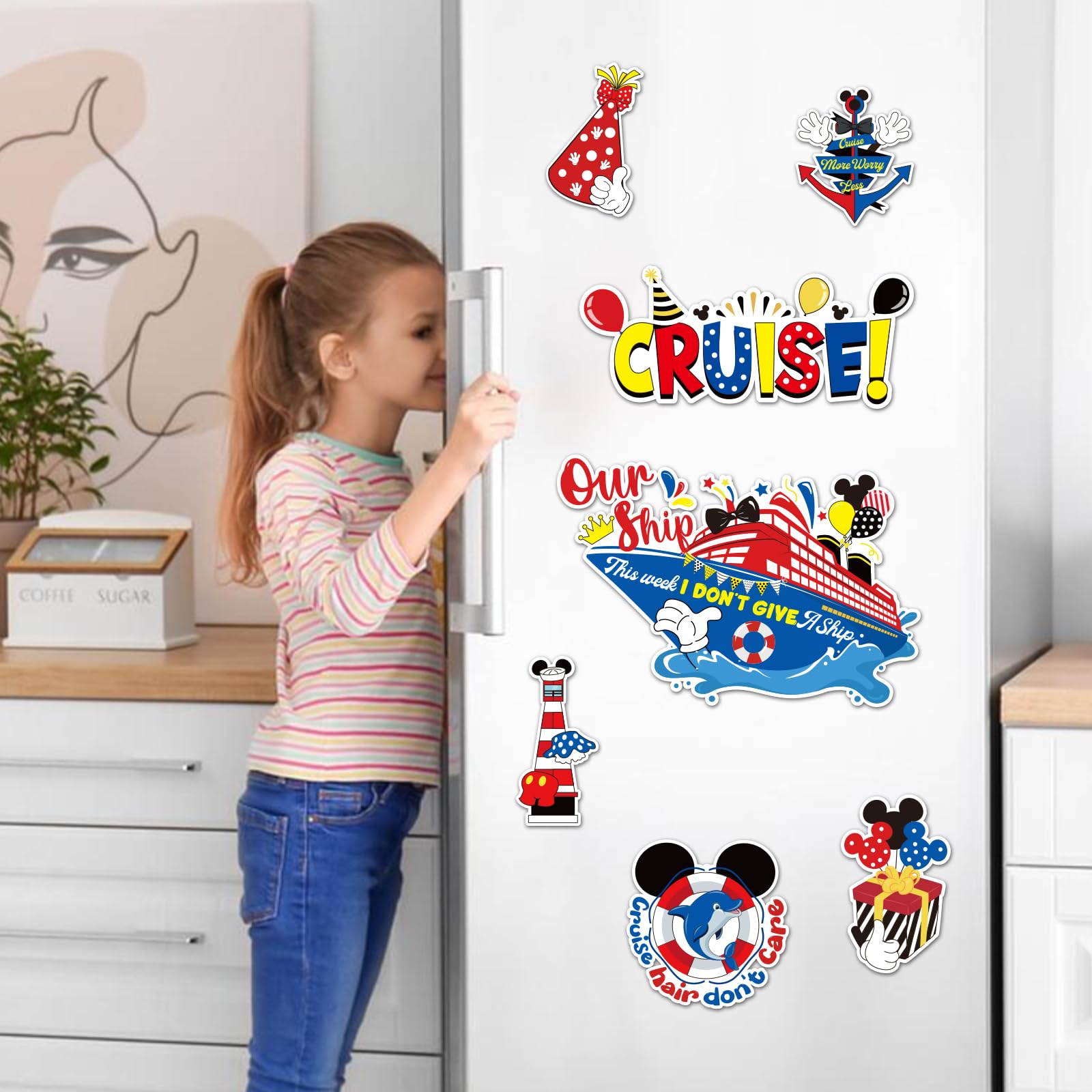 Waterproof reflective magnets for summer party decor