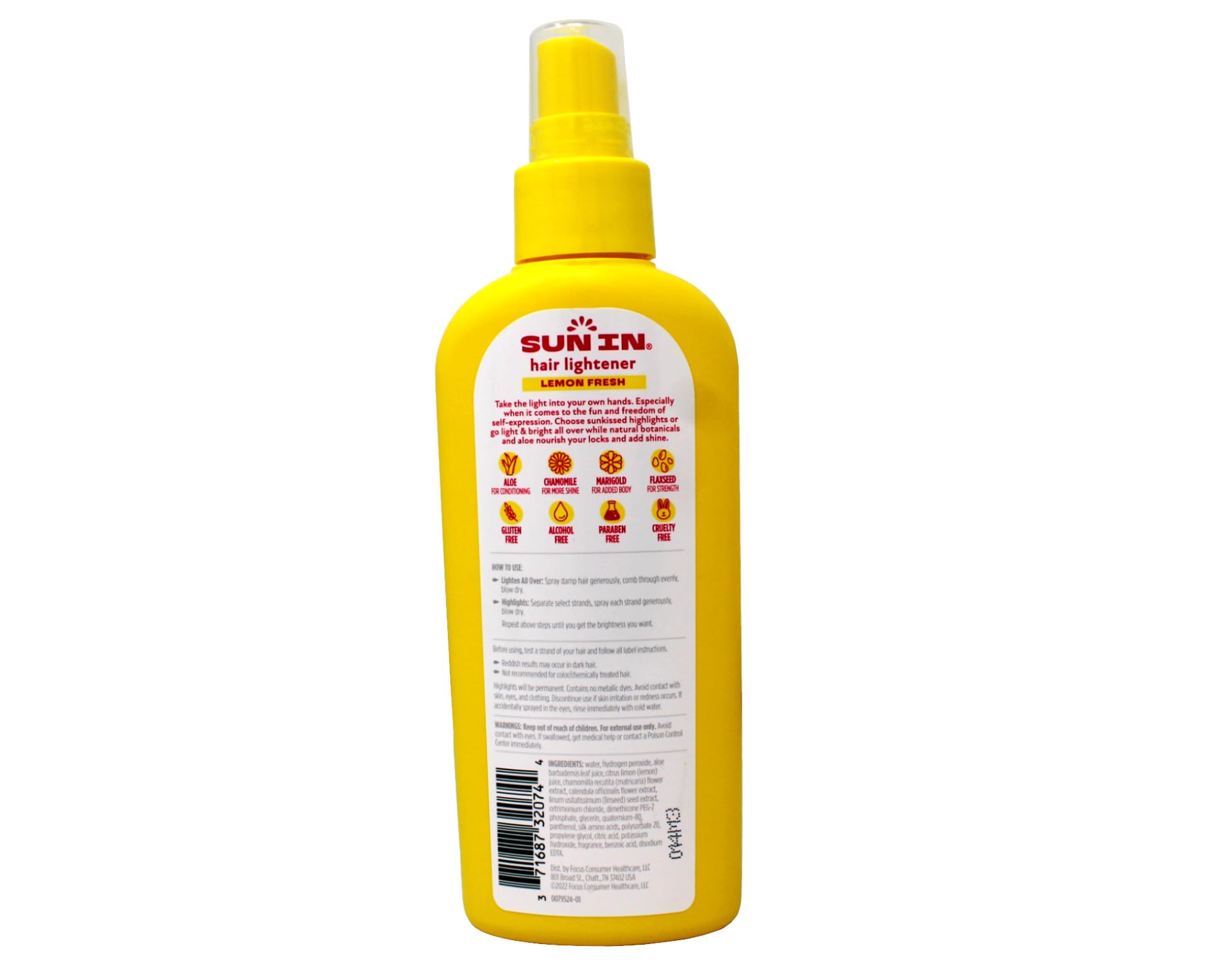 Three-pack Sun-In lightener spray Lemon Fresh bottles