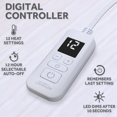 Sunbeam 12 heat settings on digital controller display