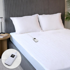 Sunbeam electric heated mattress pad twin 75x39 with deep pocket skirt