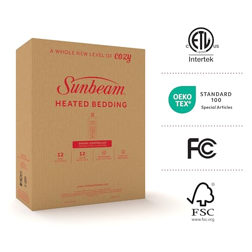 Cozy warmth from Sunbeam Royal Ultra Fleece Heated Electric Blanket