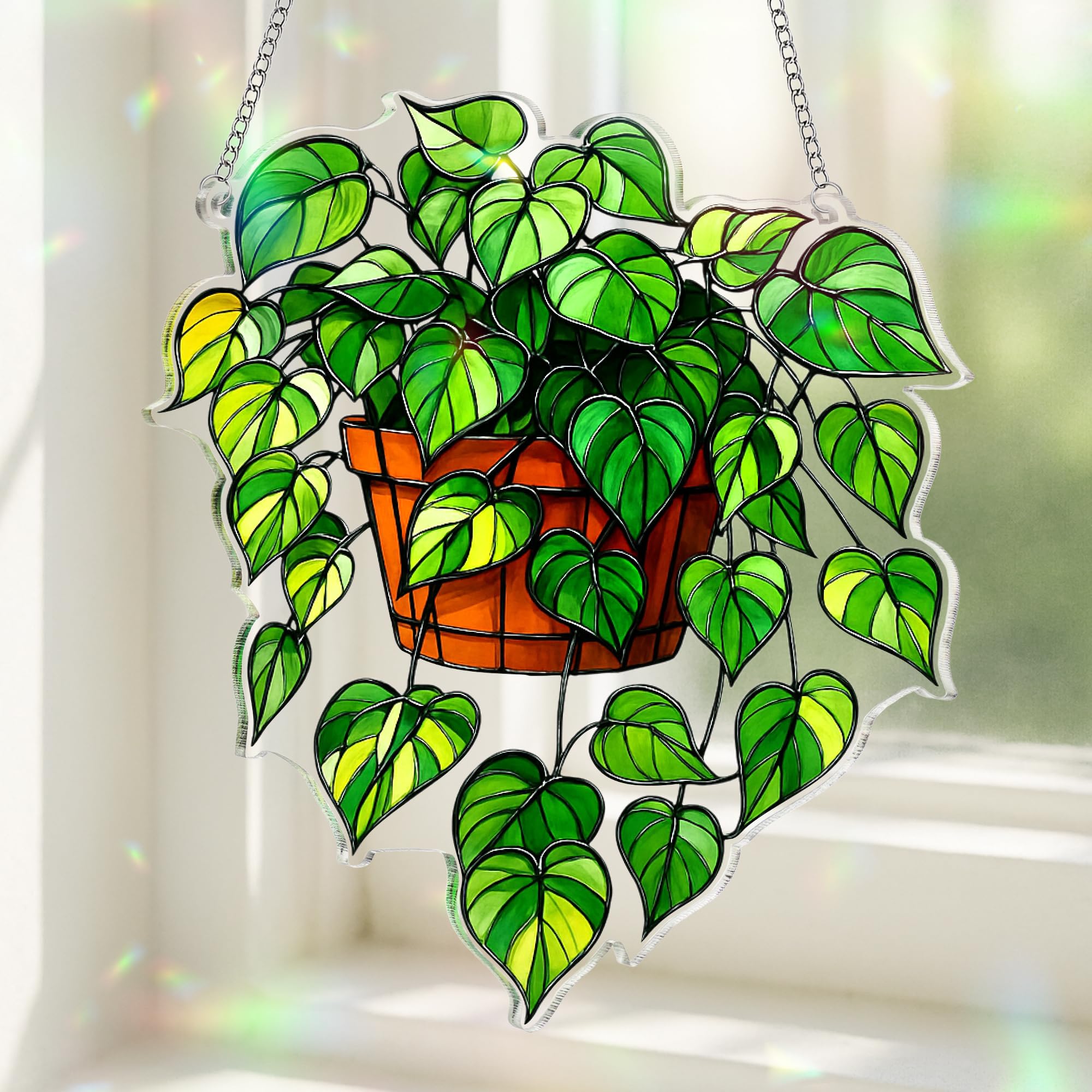 Suncatcher style book ornament decor