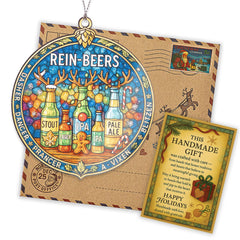 Suncatcher effect window ornament designed for holiday display