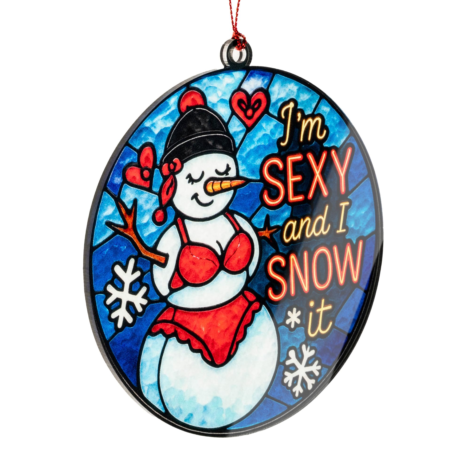 Suncatcher effect window decor ornament close up