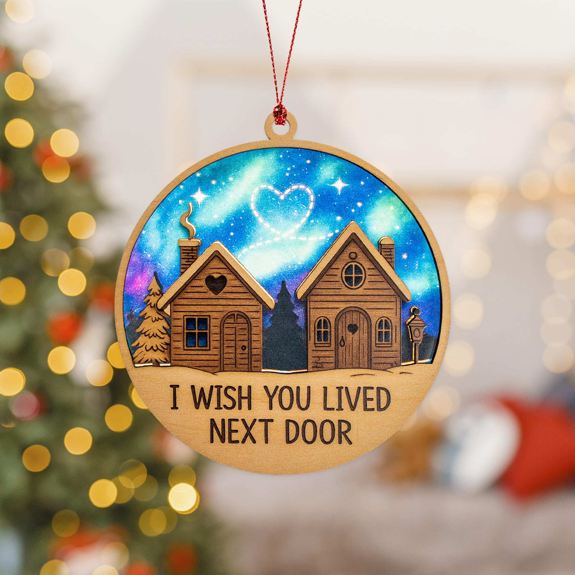 Decorative ornament reminding that love knows no distance